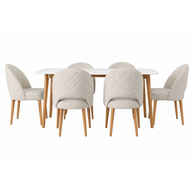 Comedor Thiago 6P · 6 Sillas Noruega