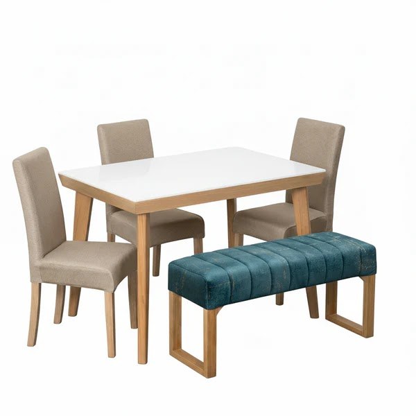 Comedor Kioto 4P · 3 Sillas London + Butaco Venecia