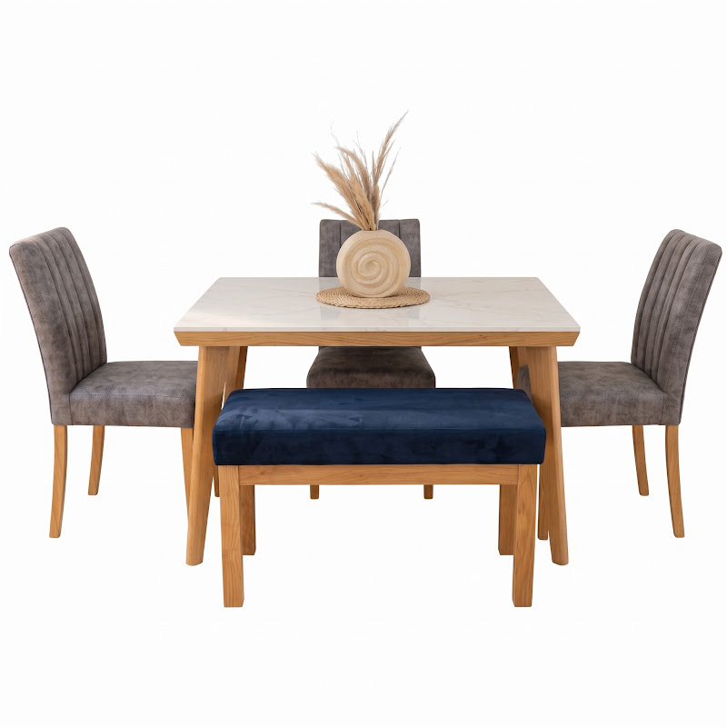 Comedor Kioto 4P · 3 Sillas Venecia + Butaco Rio foto 2