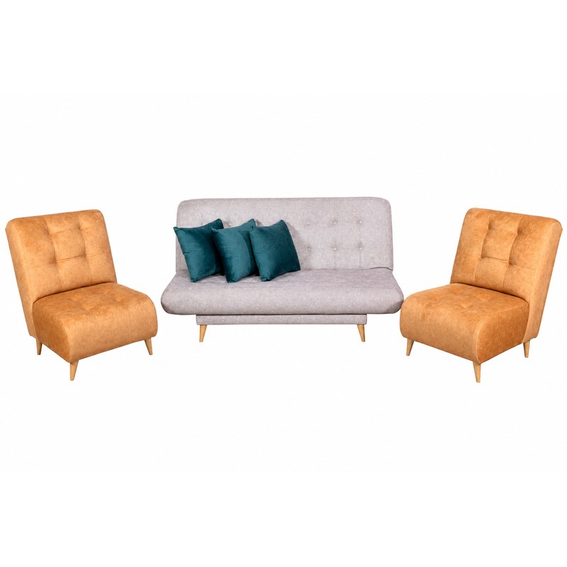 Sofá Cama Porto 2P + 2 Poltronas