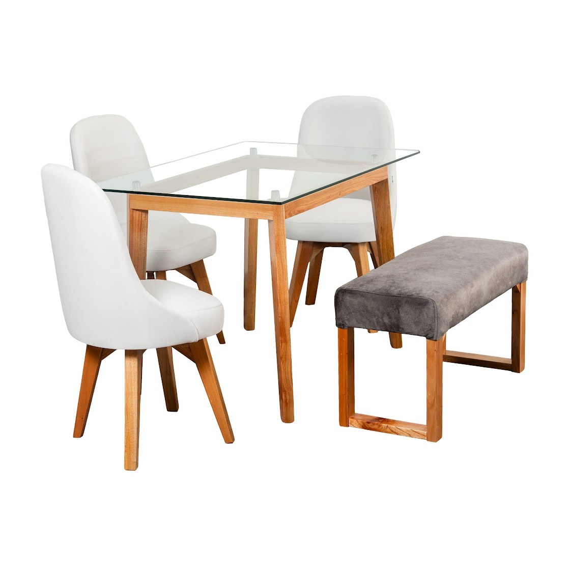 Comedor Noruega 4P · 3 Sillas Escandinavo + Butaco España foto 1