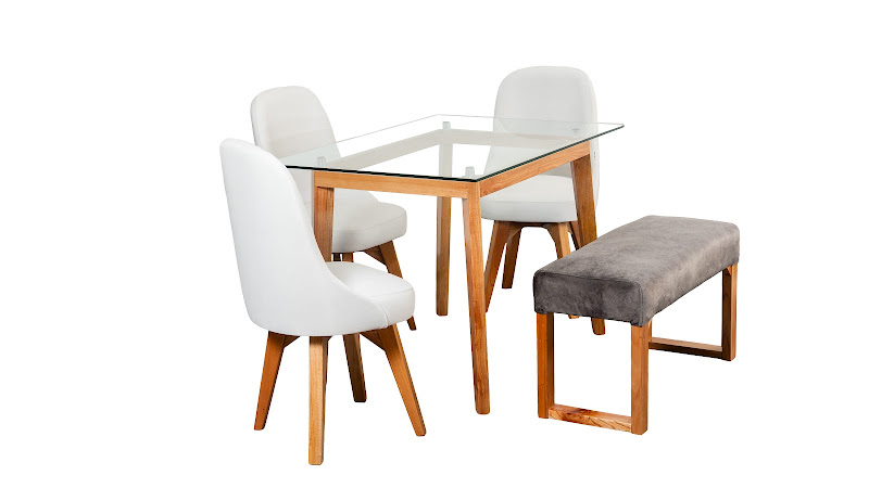 Comedor Noruega 4P · 3 Sillas Escandinavo + Butaco España foto 1