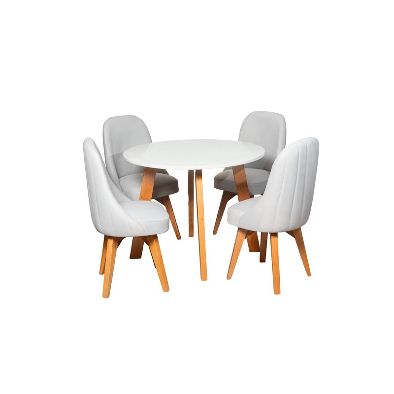 Comedor Escandinavo 4P · 4 Sillas Oslo
