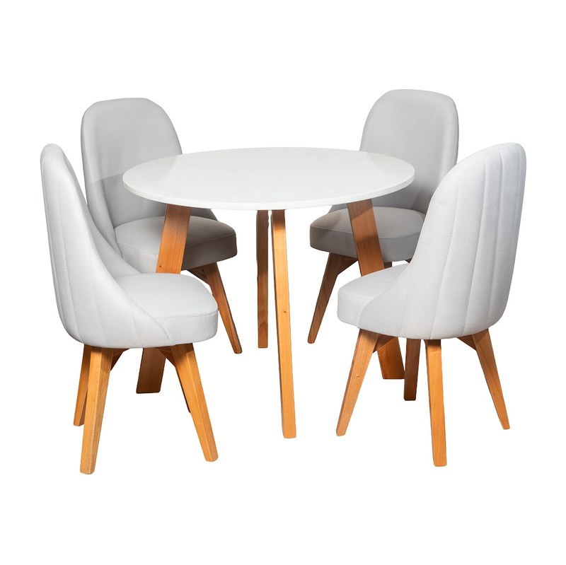 Comedor Escandinavo 4P · 4 Sillas Oslo