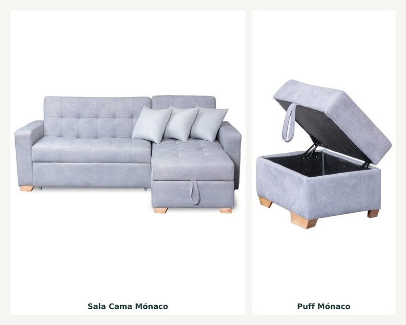 Sala Cama Monaco + Puff