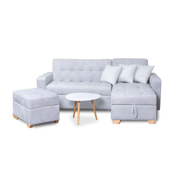 Sala Cama Monaco + Puff + Mesa de Centro Persa