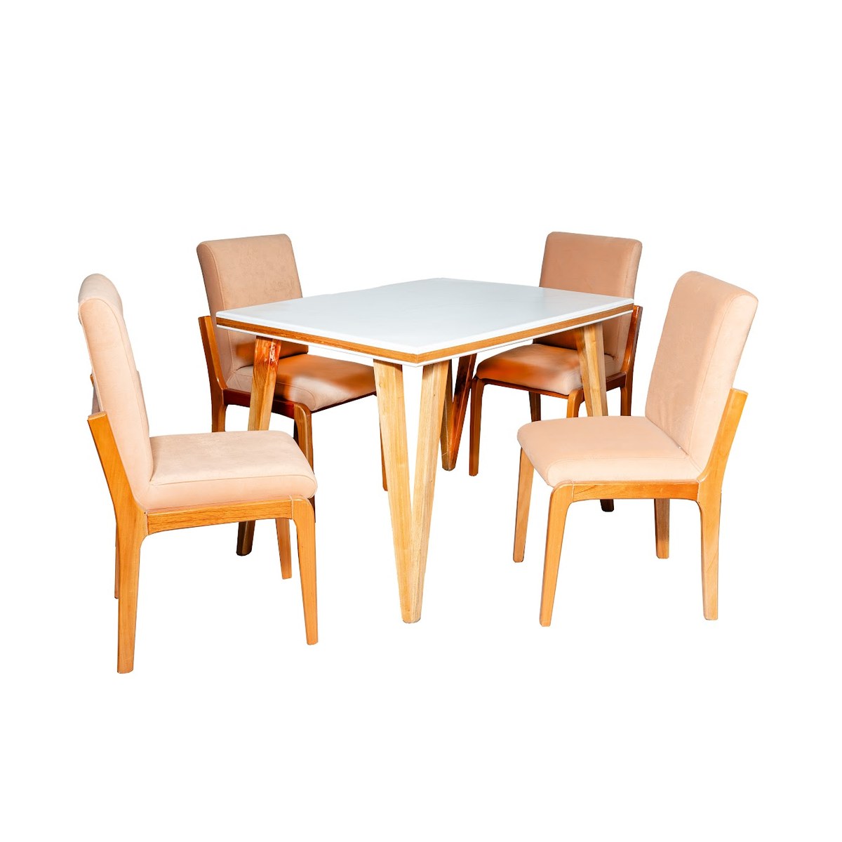 Comedor Nigeria 4P Flor morado · 4 Sillas Ibiza foto 1