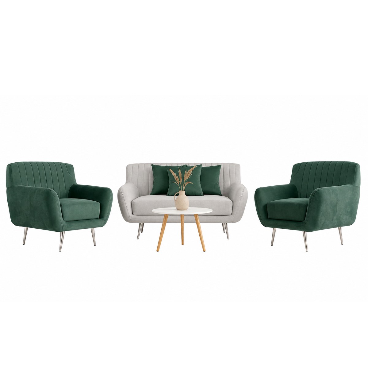 Sofá Atlanta 2P + 2 Poltronas + Mesa de Centro Persa foto 1