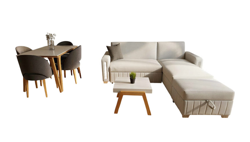 Combo Sala Cama Berlin + Puff + Mesa de Centro + Comedor Nigeria 4P · 4 Sillas Orion foto 3