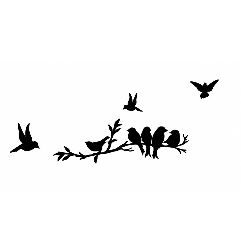 CUADRO LÁSER 3 PIEZAS AVES