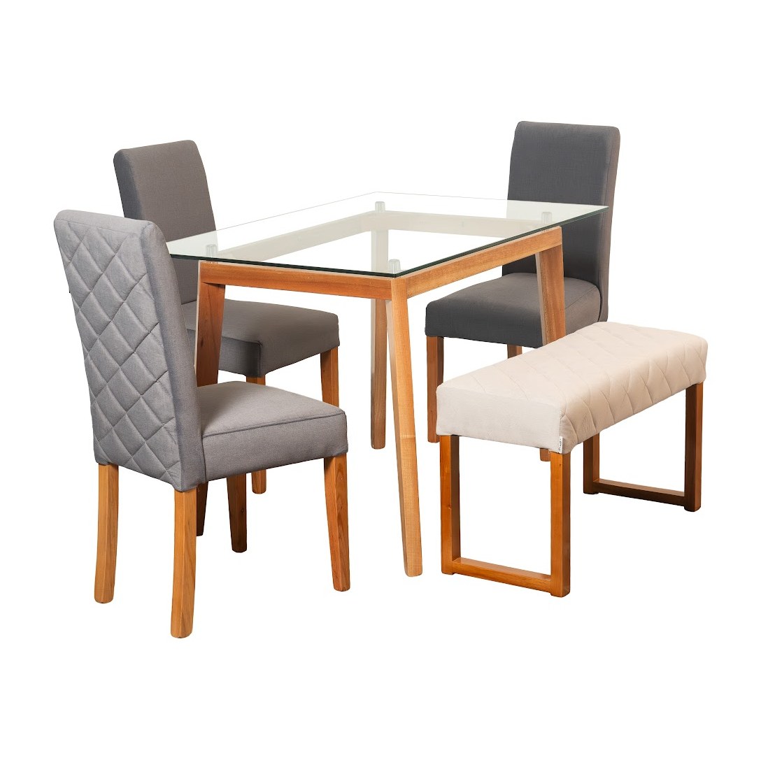 Comedor Noruega 4P · 3 Sillas Corea + Butaco Dubai foto 1