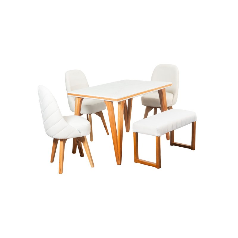 Comedor Nigeria 4P · 3 Sillas London + Butaco Venecia