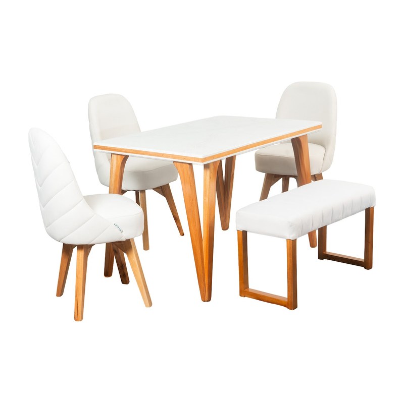 Comedor Nigeria 4P · 3 Sillas London + Butaco Venecia