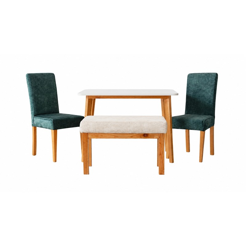 Comedor Thiago 4P · 2 Sillas Rio + Butaco Rio