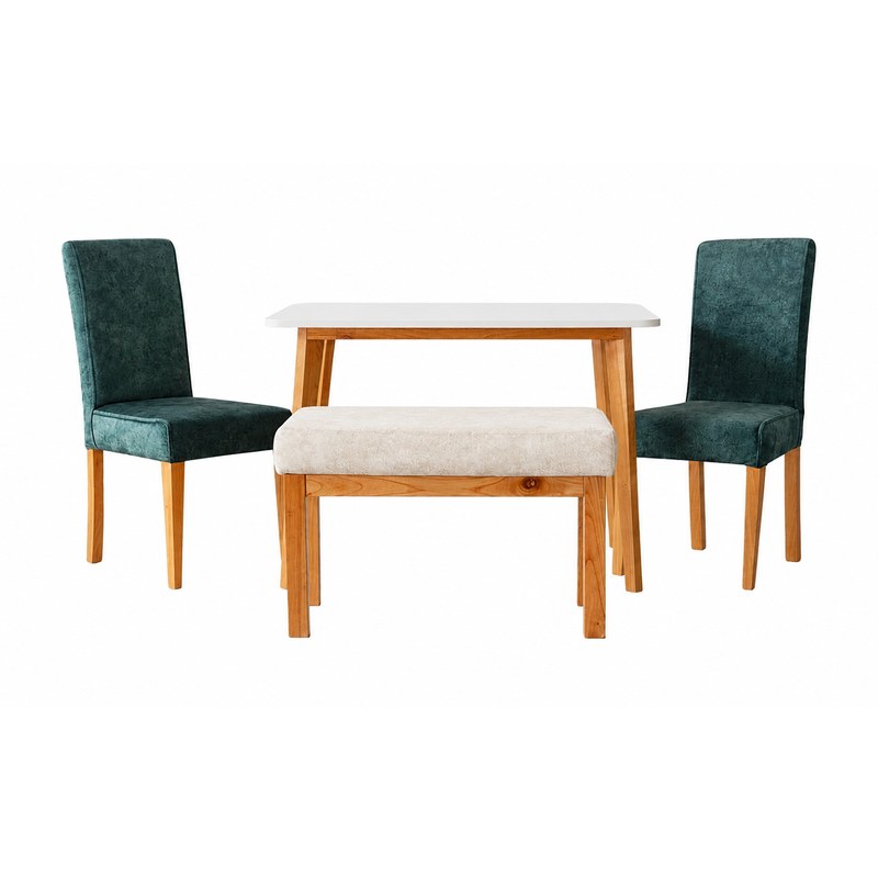 Comedor Thiago 4P · 2 Sillas Rio + Butaco Rio