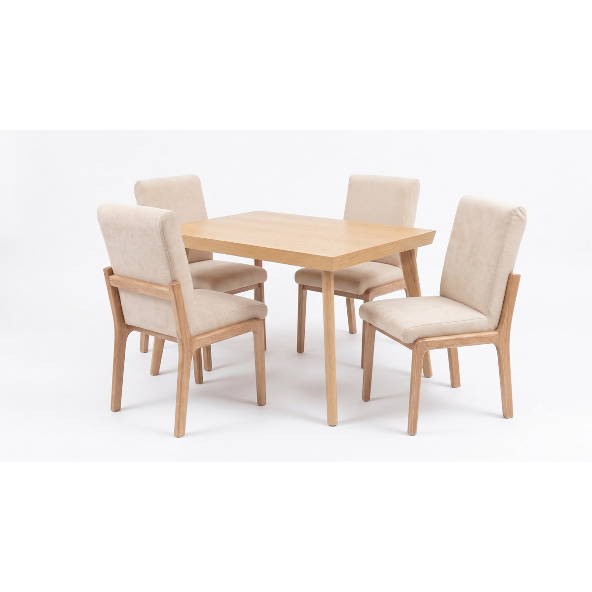 Comedor Kioto 4P Chapillado Flor morado · 4 Sillas Ibiza foto 1