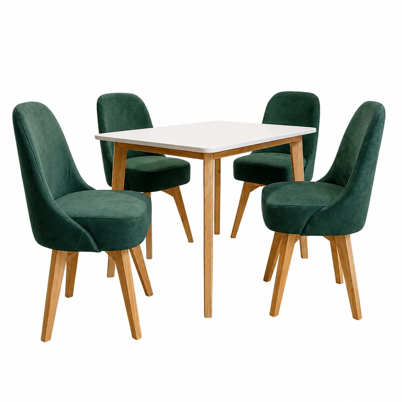Comedor Thiago 4P · 4 Sillas Escandinavo