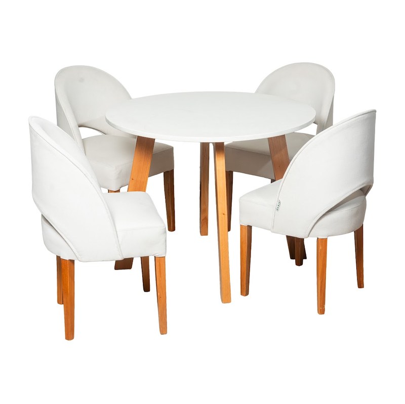 Comedor Escandinavo 4P · 4 Sillas Orion