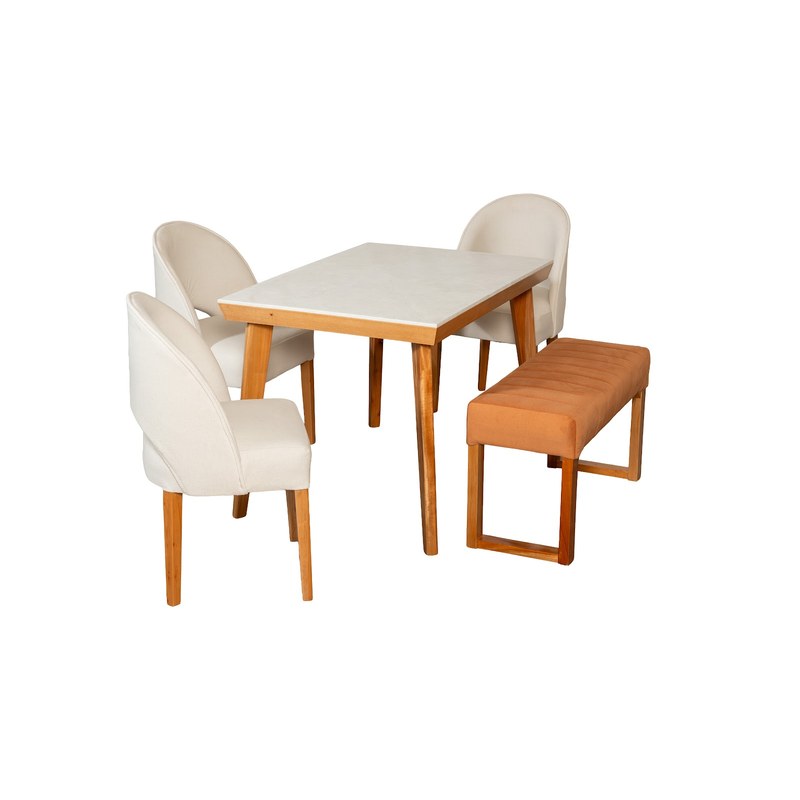 Comedor Kioto 4P · 3 Sillas Orion + Butaco Venecia