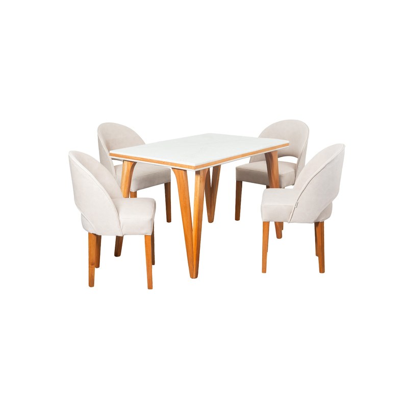 Comedor Nigeria 4P · 4 Sillas Orion
