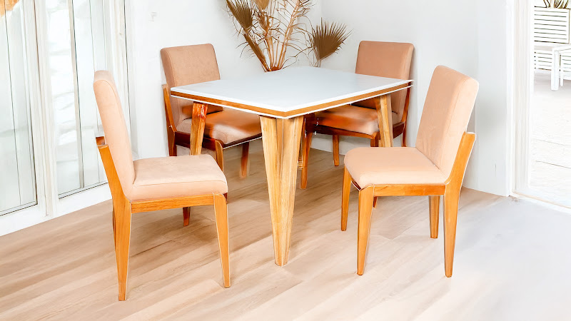 Comedor Nigeria 4P Flor morado · 4 Sillas Ibiza foto 2